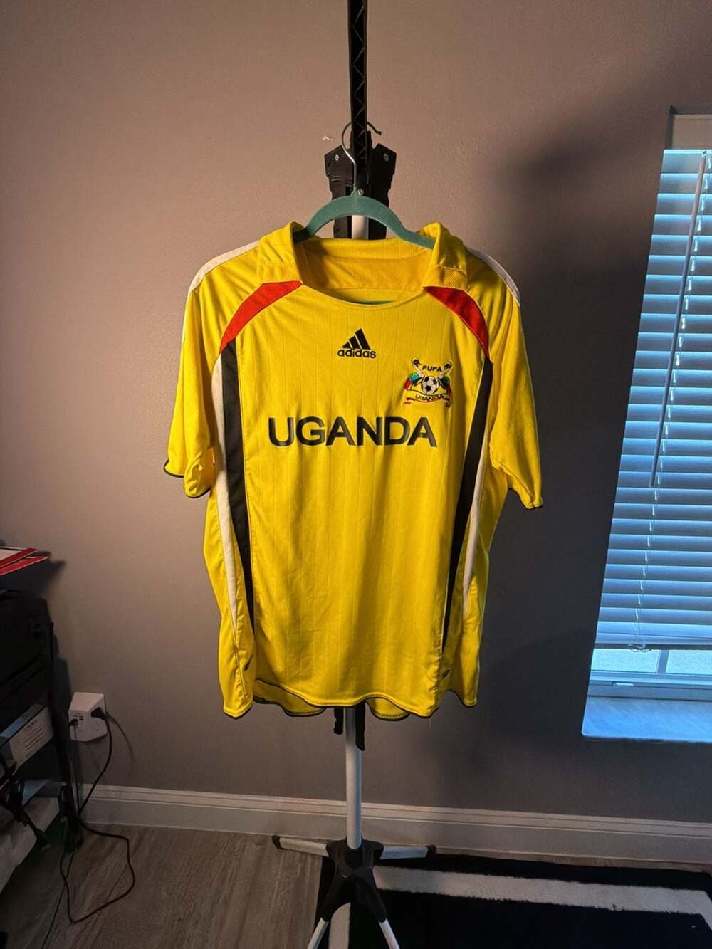 Adidas Uganda Cranes FUFA Home Soccer Jersey Yellow